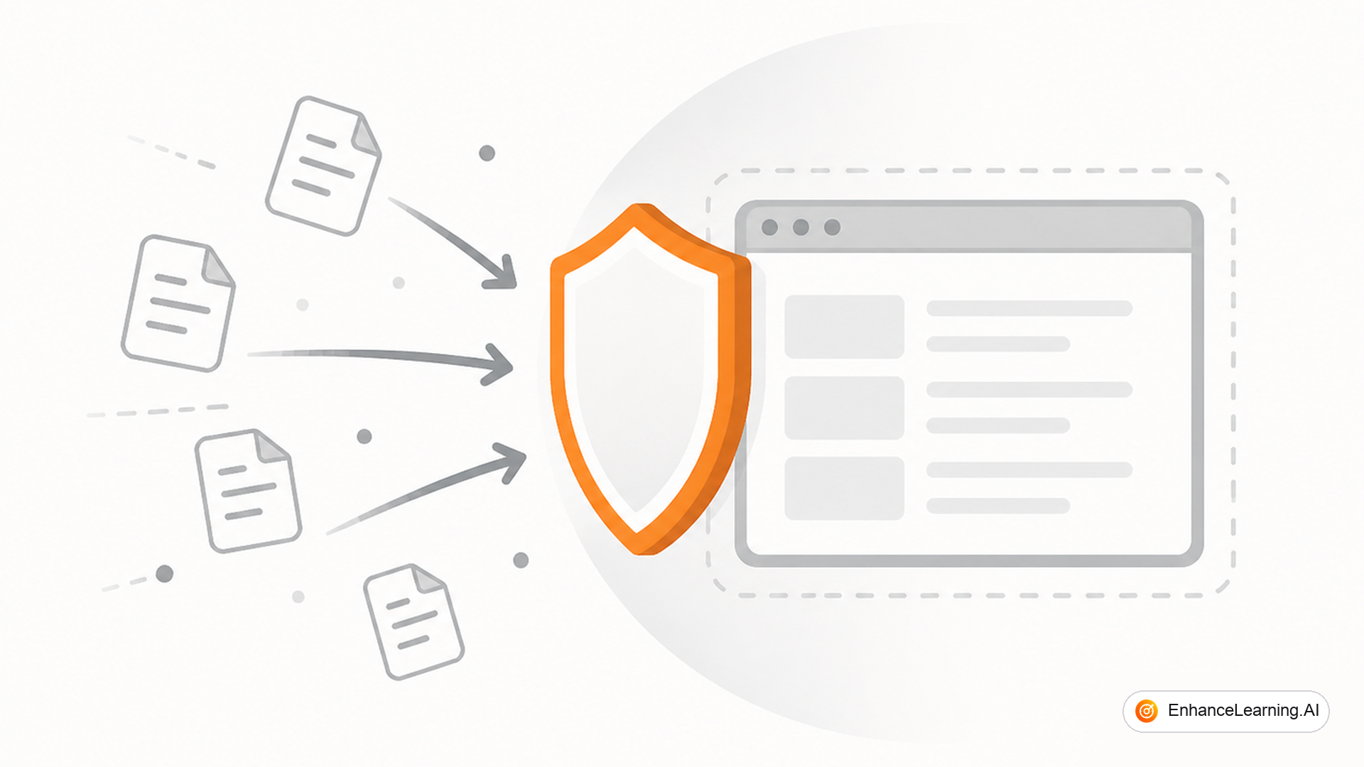 Prompt Injection, Tool Abuse, and AI Security Basics — cover illustration | EnhanceLearning.AI Prompt Injection, Tool Abuse, and AI Security Basics — cover illustration | EnhanceLearning.AI